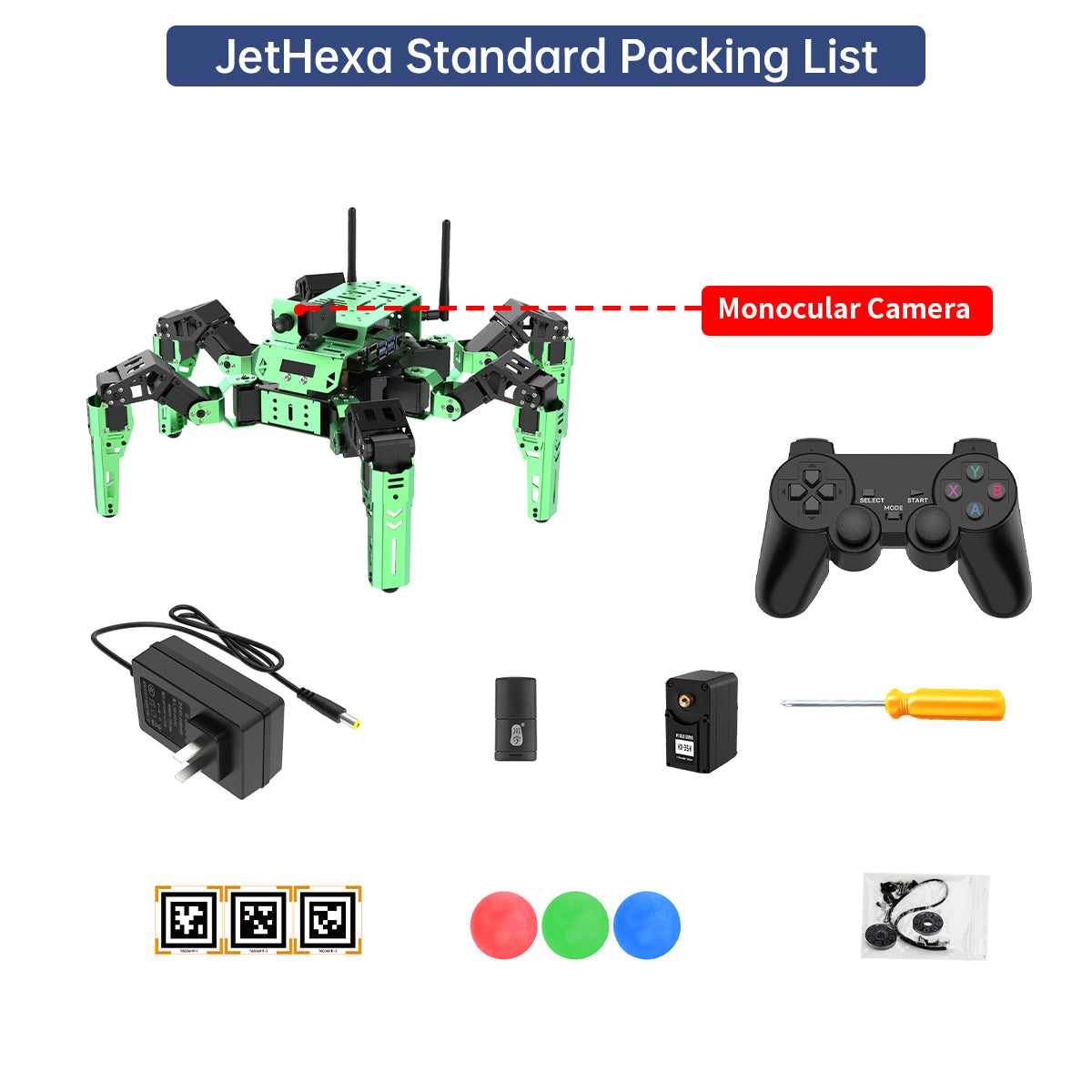 Hiwonder JetHexa ROS Hexapod Robot Kit Powered by Jetson Nano with Lidar Depth Camera Support SLAM Mapping and Navigation Hiwonder JetHexa ROS Hexapod Robot Kit Powered by Jetson Nano with Lidar Depth Camera Support SLAM Mapping and Navigation